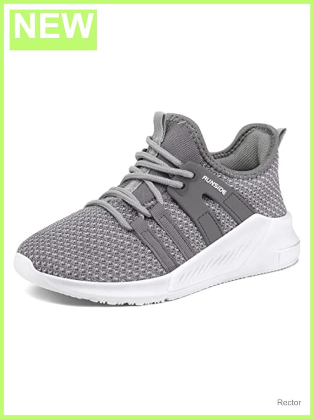 Girls Lace-Up Running Sneakers Lightweight Breathable Athletic Shoes